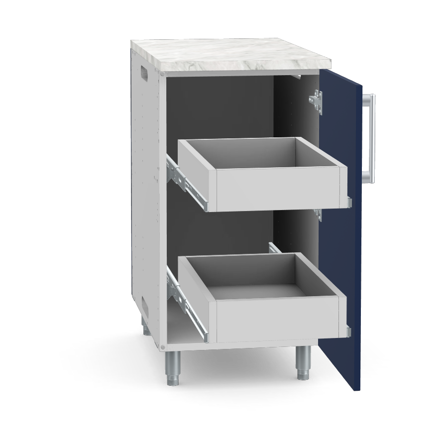 2 Roll-out trays